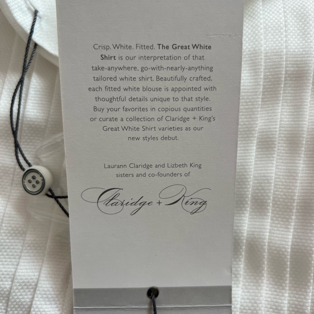 Chic White Women's Tuxedo Style shirt - Picture 4 of 8